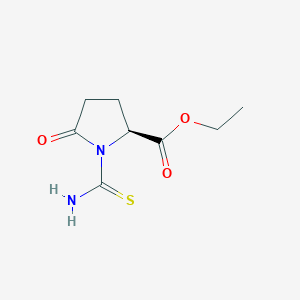 molecular formula C8H12N2O3S B1174980 (S)-Ethyl 1-carbamothioyl-5-oxopyrrolidine-2-carboxylate CAS No. 13591-07-6