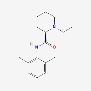 2-Piperidinecarboxamide, N-(2,6-dimethylphenyl)-1-ethyl-, (R)-