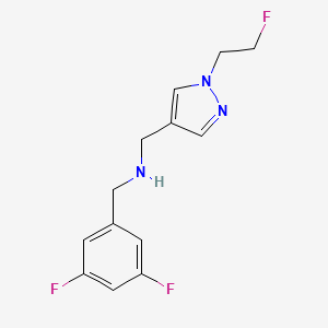 [(3,5-difluorophenyl)methyl]({[1-(2-fluoroethyl)-1H-pyrazol-4-yl]methyl})amine