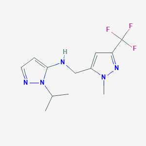 N-{[1-methyl-3-(trifluoromethyl)-1H-pyrazol-5-yl]methyl}-1-(propan-2-yl)-1H-pyrazol-5-amine