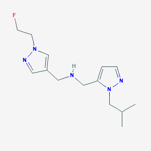 {[1-(2-fluoroethyl)-1H-pyrazol-4-yl]methyl}({[1-(2-methylpropyl)-1H-pyrazol-5-yl]methyl})amine