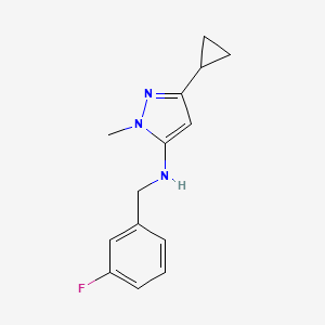 3-cyclopropyl-N-(3-fluorobenzyl)-1-methyl-1H-pyrazol-5-amine