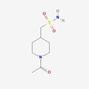 molecular formula C8H16N2O3S B11749994 (1-Acetylpiperidin-4-yl)methanesulfonamide 