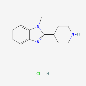 1-methyl-2-(piperidin-4-yl)-1H-1,3-benzodiazole hydrochloride