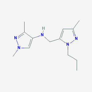 1,3-dimethyl-N-[(3-methyl-1-propyl-1H-pyrazol-5-yl)methyl]-1H-pyrazol-4-amine