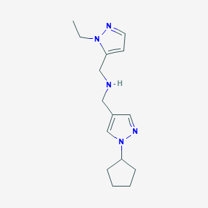 [(1-cyclopentyl-1H-pyrazol-4-yl)methyl][(1-ethyl-1H-pyrazol-5-yl)methyl]amine