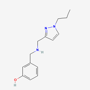 3-({[(1-propyl-1H-pyrazol-3-yl)methyl]amino}methyl)phenol