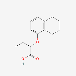 molecular formula C14H18O3 B1175006 2-(5,6,7,8-Tetrahydro-1-naphthalenyloxy)butanoic acid 