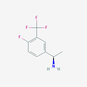 (1R)-1-[4-fluoro-3-(trifluoromethyl)phenyl]ethan-1-amine