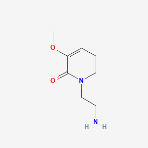 molecular formula C8H12N2O2 B11750087 1-(2-Aminoethyl)-3-methoxypyridin-2-one 