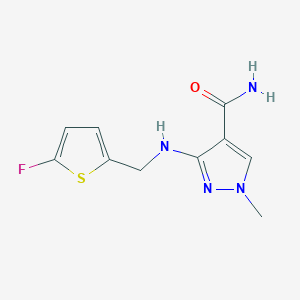 3-{[(5-fluorothiophen-2-yl)methyl]amino}-1-methyl-1H-pyrazole-4-carboxamide