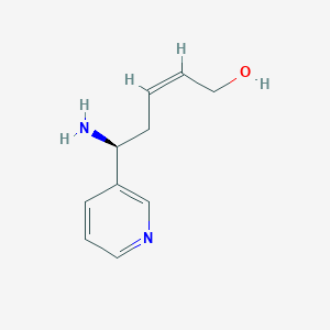 2-Penten-1-ol, 5-amino-5-(3-pyridinyl)-, (2Z,5S)-