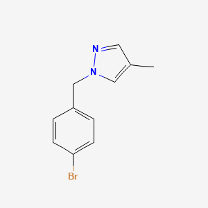 molecular formula C11H11BrN2 B11750153 1-(4-Bromobenzyl)-4-methyl-1H-pyrazole 