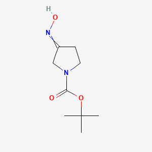 molecular formula C9H16N2O3 B1175025 tert-Butyl 3-(hydroxyimino)pyrrolidine-1-carboxylate CAS No. 150008-25-6