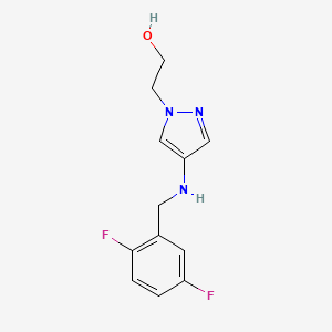 2-(4-{[(2,5-difluorophenyl)methyl]amino}-1H-pyrazol-1-yl)ethan-1-ol