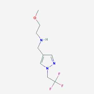 (2-methoxyethyl)({[1-(2,2,2-trifluoroethyl)-1H-pyrazol-4-yl]methyl})amine