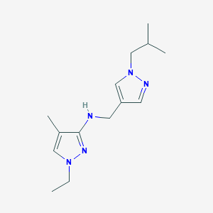 1-ethyl-4-methyl-N-{[1-(2-methylpropyl)-1H-pyrazol-4-yl]methyl}-1H-pyrazol-3-amine