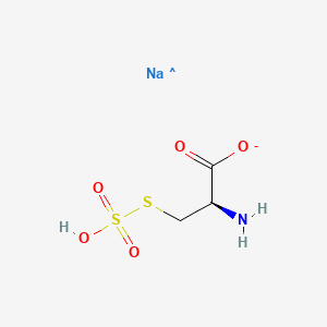 molecular formula C3H6NNaO5S2- B11750391 (2R)-2-amino-3-(sulfosulfanyl)propanoate sodium 