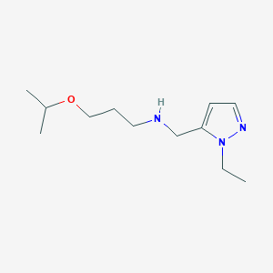 [(1-ethyl-1H-pyrazol-5-yl)methyl][3-(propan-2-yloxy)propyl]amine