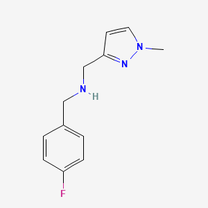 [(4-fluorophenyl)methyl][(1-methyl-1H-pyrazol-3-yl)methyl]amine