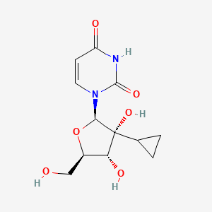 1-[(2R,3R,4R,5R)-3-cyclopropyl-3,4-dihydroxy-5-(hydroxymethyl)oxolan-2-yl]-1,2,3,4-tetrahydropyrimidine-2,4-dione