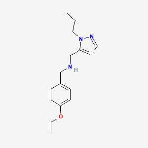 [(4-ethoxyphenyl)methyl][(1-propyl-1H-pyrazol-5-yl)methyl]amine