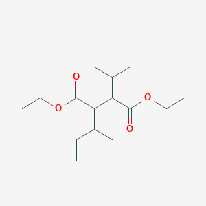 molecular formula C16H30O4 B11750468 Diethyl 2,3-di-sec-butylsuccinate 