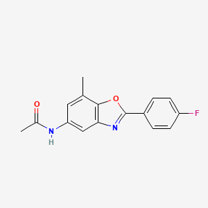N-[2-(4-fluorophenyl)-7-methyl-1,3-benzoxazol-5-yl]acetamide