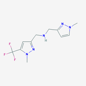 [(1-methyl-1H-pyrazol-3-yl)methyl]({[1-methyl-5-(trifluoromethyl)-1H-pyrazol-3-yl]methyl})amine