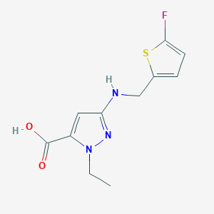 1-ethyl-3-{[(5-fluorothiophen-2-yl)methyl]amino}-1H-pyrazole-5-carboxylic acid