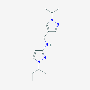 1-(butan-2-yl)-N-{[1-(propan-2-yl)-1H-pyrazol-4-yl]methyl}-1H-pyrazol-3-amine