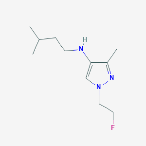 molecular formula C11H20FN3 B11750551 1-(2-fluoroethyl)-3-methyl-N-(3-methylbutyl)-1H-pyrazol-4-amine 