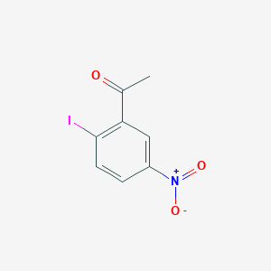 molecular formula C8H6INO3 B11750577 2'-Iodo-5'-nitroacetophenone 