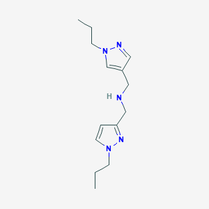 [(1-propyl-1H-pyrazol-3-yl)methyl][(1-propyl-1H-pyrazol-4-yl)methyl]amine