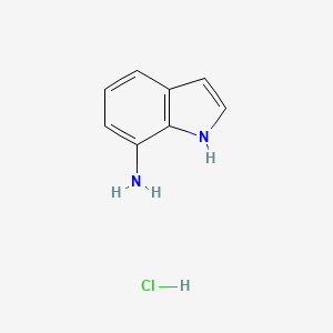 molecular formula C8H9ClN2 B11750622 1H-Indol-7-amine, monohydrochloride CAS No. 68833-93-2