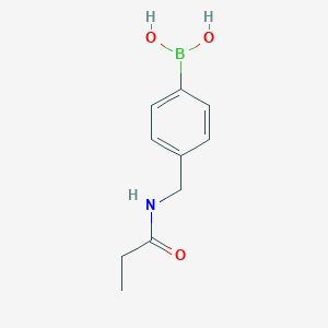 molecular formula C10H14BNO3 B11750669 (4-(Propionamidomethyl)phenyl)boronic acid 