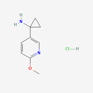 1-(6-Methoxypyridin-3-yl)cyclopropanamine hydrochloride