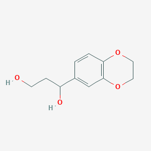 1-(2,3-Dihydrobenzo[b][1,4]dioxin-6-yl)propane-1,3-diol