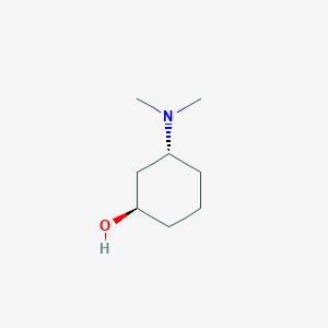 molecular formula C8H17NO B11750699 (1R,3R)-3-(Dimethylamino)cyclohexanol 