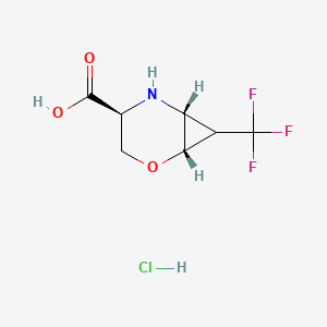 (1S,4S,6R)-7-(trifluoromethyl)-2-oxa-5-azabicyclo[4.1.0]heptane-4-carboxylic acid hydrochloride