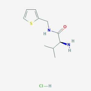 (2S)-2-amino-3-methyl-N-(thiophen-2-ylmethyl)butanamide;hydrochloride