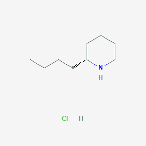 molecular formula C9H20ClN B11750765 (2R)-2-butylpiperidine hydrochloride 