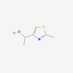 molecular formula C6H9NOS B11750772 1-(2-Methyl-1,3-thiazol-4-yl)ethan-1-ol 