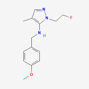 1-(2-fluoroethyl)-N-(4-methoxybenzyl)-4-methyl-1H-pyrazol-5-amine