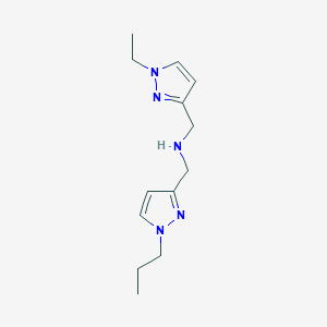 [(1-ethyl-1H-pyrazol-3-yl)methyl][(1-propyl-1H-pyrazol-3-yl)methyl]amine