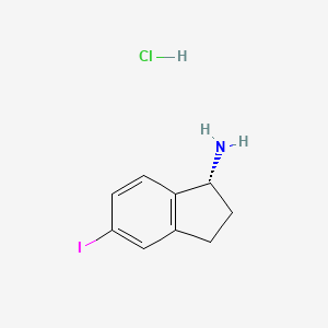 (R)-5-Iodo-2,3-dihydro-1H-inden-1-amine hydrochloride