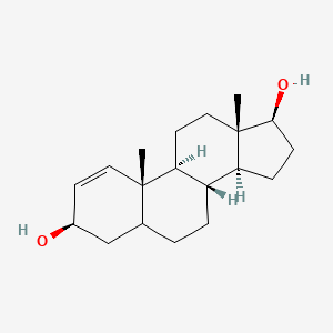 (1S,3aS,3bR,7R,9aR,9bS,11aS)-9a,11a-dimethyl-1H,2H,3H,3aH,3bH,4H,5H,5aH,6H,7H,9aH,9bH,10H,11H,11aH-cyclopenta[a]phenanthrene-1,7-diol