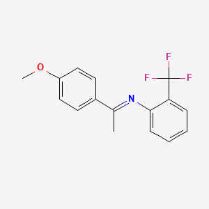 N-(1-(4-Methoxyphenyl)ethylidene)-2-(trifluoromethyl)aniline