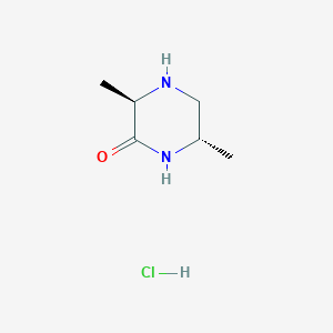 (3R,6S)-3,6-Dimethylpiperazin-2-one hydrochloride