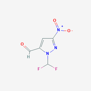 1-(Difluoromethyl)-3-nitro-1H-pyrazole-5-carbaldehyde